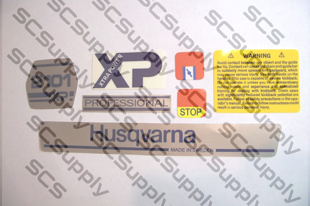 Husqvarna 2101XP (early) decal set – Sugar Creek Supply