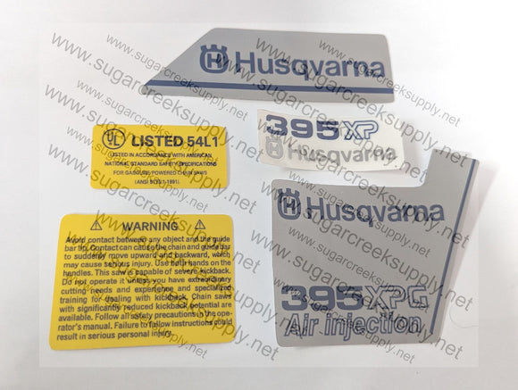 Husqvarna 395XPG ver 1 decal set