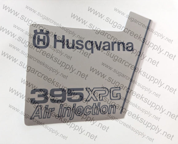 Husqvarna 395XPG ver 1 starter cover decal