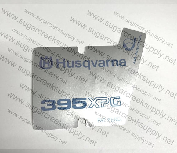 Husqvarna 395XPG ver 2 starter cover decal