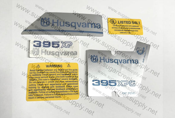 Husqvarna 395XPG ver 2 decal set
