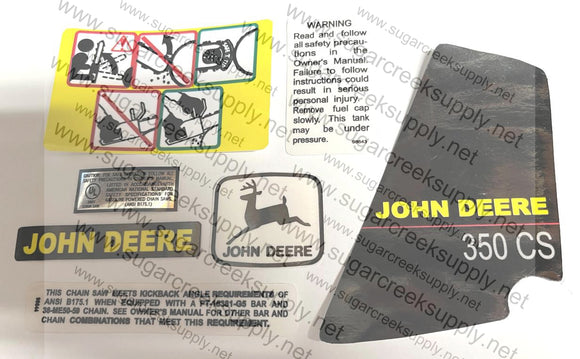 John Deere 350CS decal set