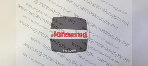 Jonsered flywheel cover decal