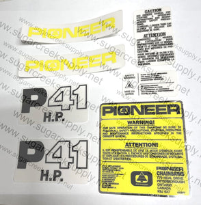 Pioneer P41HP decal set
