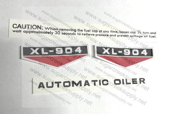 Homelite XL-904 decal set