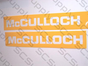 McCulloch bar stencil set for 14" bar