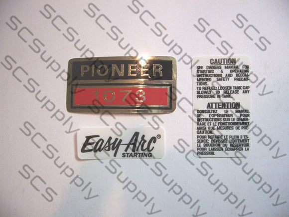 Pioneer 1073 decal set