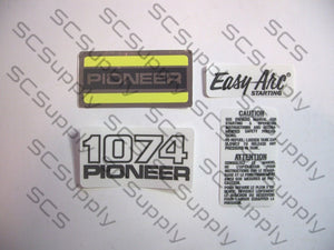 Pioneer 1074 decal set