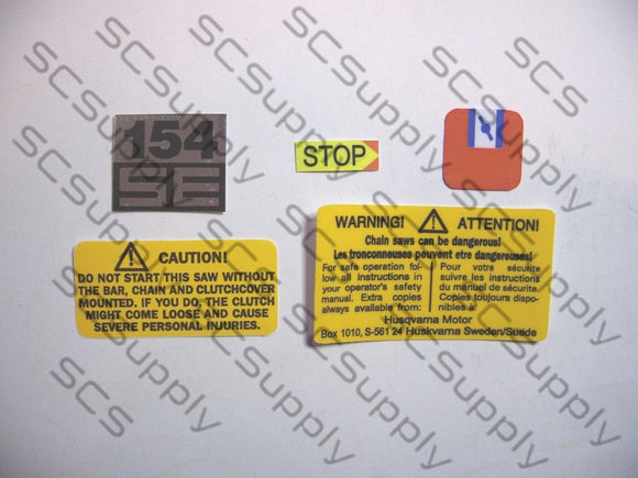 Husqvarna 154SE decal set