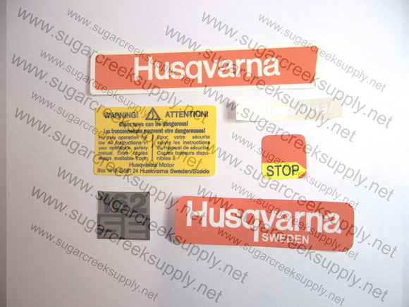 Husqvarna 162SE decal set