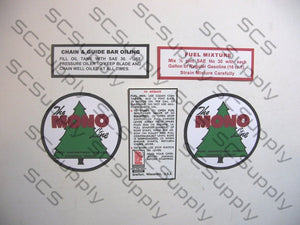 Mono 2.5" Dia. Tree Logo decal set