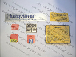 Husqvarna 238SE decal set