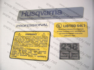 Husqvarna 238SG decal set