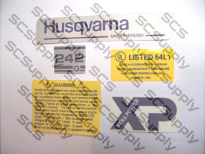 Husqvarna 242G decal set