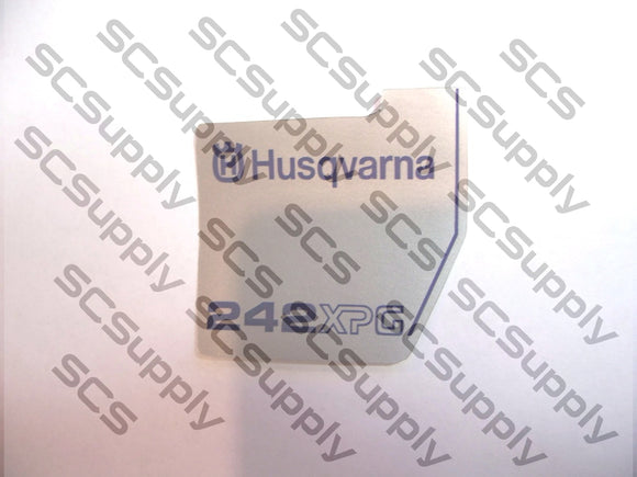 Husqvarna 242XPG large flywheel decal