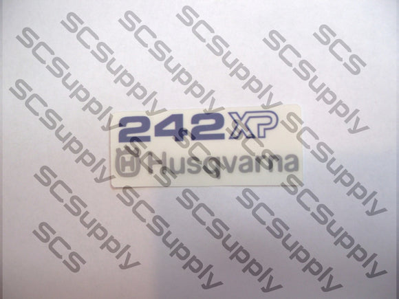 Husqvarna 242XP rear airbox decal
