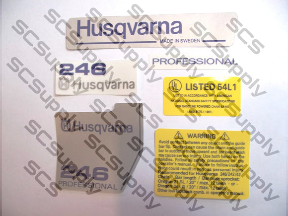 Husqvarna 246 Professional decal set