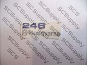 Husqvarna 246 airbox decal