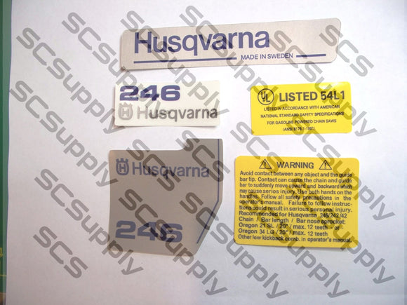 Husqvarna 246 decal set