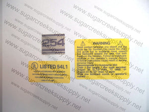 Husqvarna 254 decal set