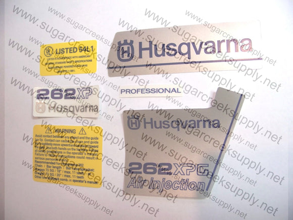 Husqvarna 262XPG ver1 decal set