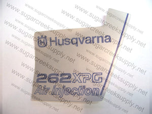 Husqvarna 262XPG ver1 flywheel decal
