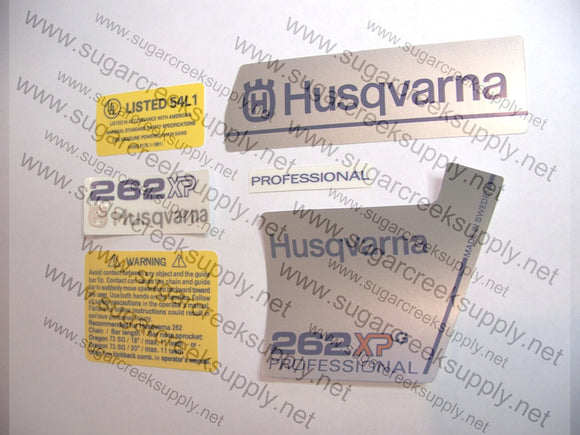 Husqvarna 262XPG ver2 decal set