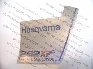 Husqvarna 262XPG ver2 Professional flywheel decal