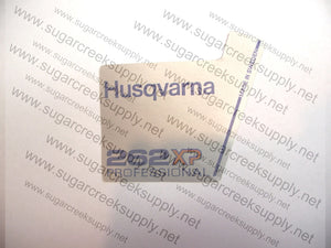 Husqvarna 262XP Professional flywheel decal