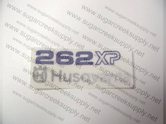 Husqvarna 262XP rear airbox decal