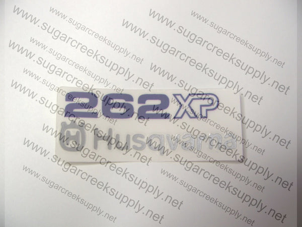 Husqvarna 262XP rear airbox decal – Sugar Creek Supply
