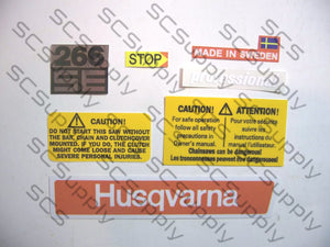 Husqvarna 266SE decal set