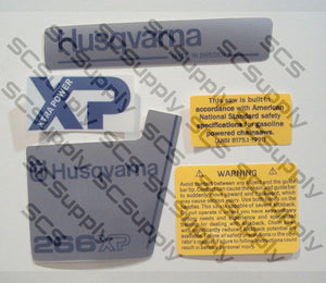 Husqvarna 266XP (late)(small dc) decal set