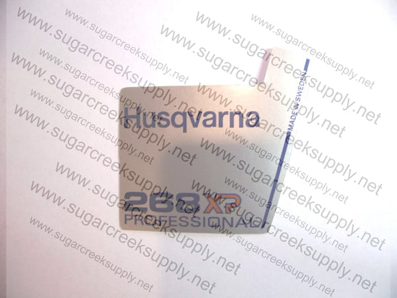 Husqvarna 268XP Professional flywheel decal