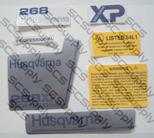 Husqvarna 268XP (late)(small dc) decal set