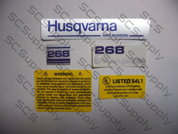 Husqvarna 268 (early) decal set