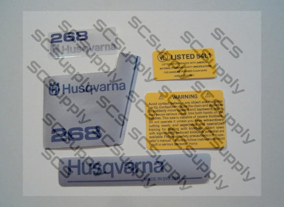 Husqvarna 268 (small dc) decal set