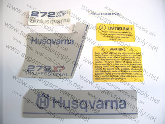 Husqvarna 272XP Professional decal set