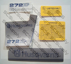 Husqvarna 272XP (late)(large dc) decal set