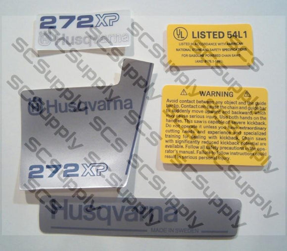 Husqvarna 272XP (late)(small dc) decal set