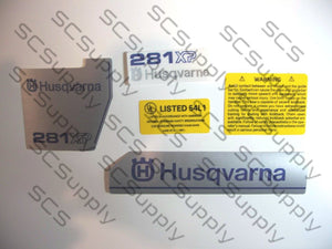 Husqvarna 281XP (late) decal set