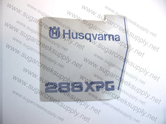 Husqvarna 288XPG late starter cover decal