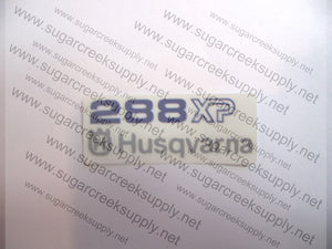 Husqvarna 288XP air cover decal