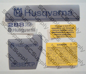 Husqvarna 288XP (late)(large dc) decal set