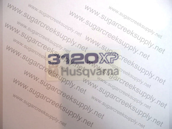 Husqvarna 3120XP air cover decal