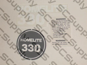 Homelite 330 (ver. 1)  decal set