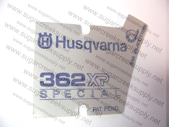 Husqvarna 362XP Special starter cover decal