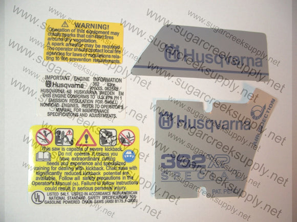 Husqvarna 362XP Special decal set