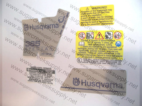 Husqvarna 365 Special (early) decal set