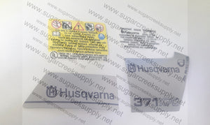 Husqvarna 371XPG decal set